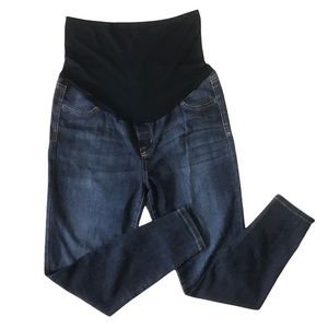 Celebrity Pink Maternity Jeggings Jeans Size L Navy Band Stretchy Lightweight